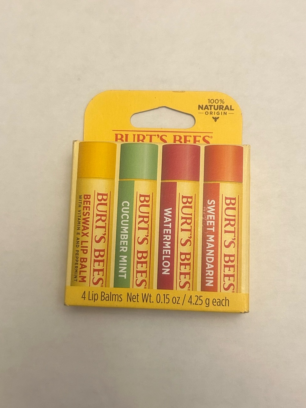 Burt’s Bee’s 4 pack Lip Balm set
